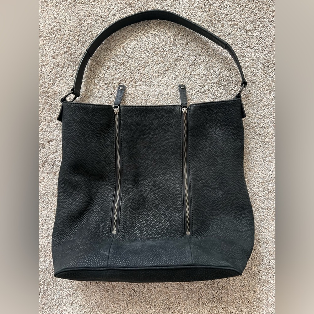 Cole Haan Black Leather Tote Bag